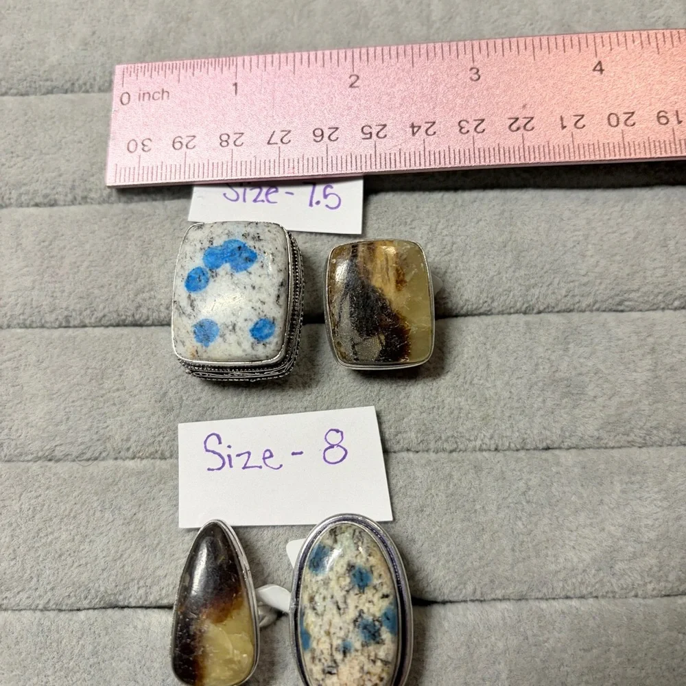 K2 Jasper and Septarian Rings